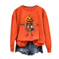 thumbnail image 2 of Heisall Womens Sweatshirts Round Neck Long Sleeve Autumn Winter Casual Pullover Halloween Print Tops, 2 of 4