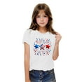 thumbnail image 2 of CFLVAEK Kids 4th of July Patriotic Shirts Funny Stars Stripes Graphic Tees Loose Fit Crewneck Short Sleeve Cotton T Shirts Indenpendence Day Tshirts 9 Years, 2 of 7