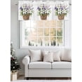 thumbnail image 5 of Emerging Blossoms Floral Curtain Valances for Windows, Summer Botanical Spring Kitchen Valance Window Treatment, Light Filtering Block Curtains for Bathroom/Bedroom/Living Room 42'' x 18'', 5 of 9
