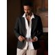 thumbnail image 3 of Blazer MAGE MALE de un botón, corte slim, liviano, negro, 3 of 8