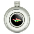 thumbnail image 1 of Ski Jumping Rainbow Round Stainless Steel 5oz Hip Drink Flask, 1 of 3
