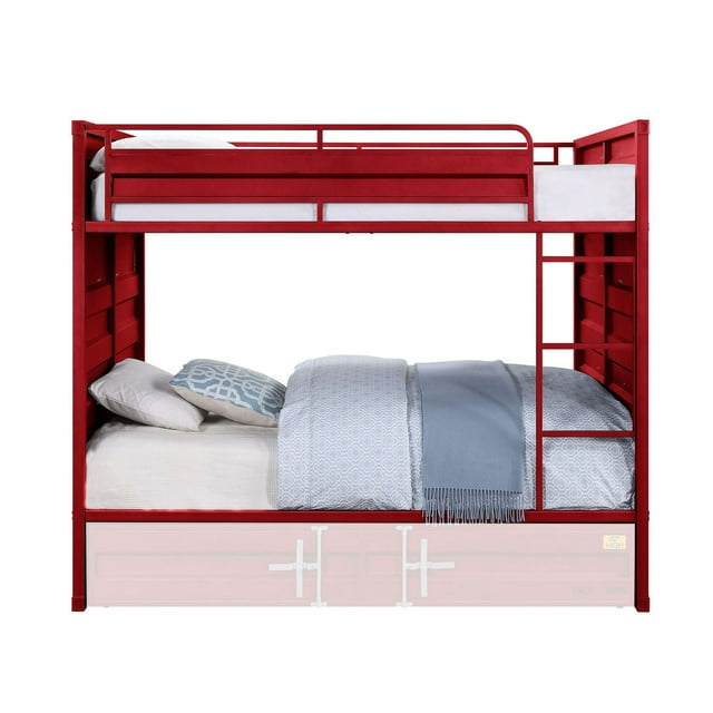 ACME Cargo Full/Full Bunk Bed in Red