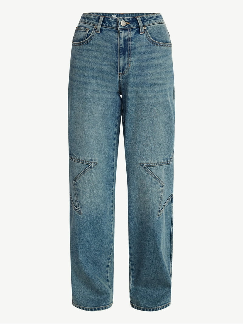 No Boundaries Mid-Rise Star Jeans, 31