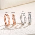 thumbnail image 3 of Couples Rings Set Adjustable Opening Geometric Matching Rings for Him and Her Rose Gold Rings for Women Platinum Rings for Men Anniversary Jewelry Gift, 3 of 3