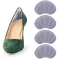 thumbnail image 1 of 2 pares de almohadillas para el talón, zapatos de protección del talón, almohadillas para el talón, plantillas de zapatos con forro autoadhesivo para evitar ampollas por fricción (gris), 1 of 4