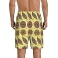 thumbnail image 2 of Yiaed Bohemia for Men's Soft Sleep Pajama Short Lounging Pajama Shorts-Large, 2 of 8