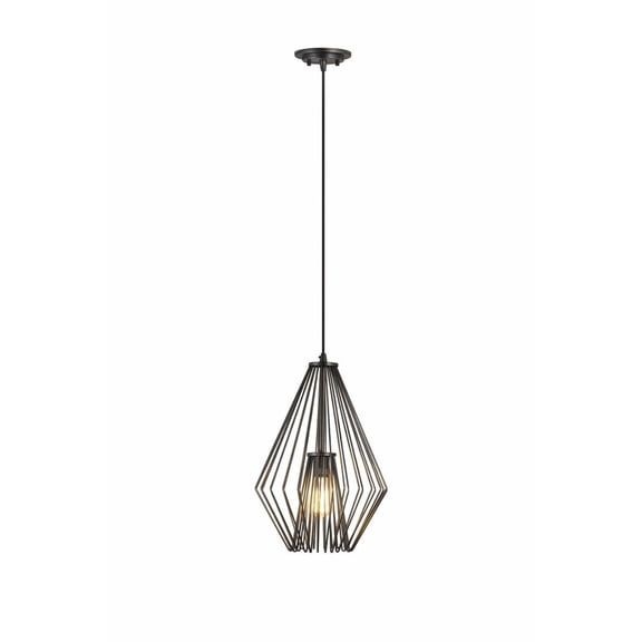 442MP12-BP-Z-Lite-Quintus - 1 Light Mini Pendant-18.5 Inches Tall and 12.25 Inches Wide-Plated Bronze Finish -Traditional Installation