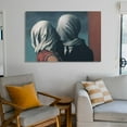 thumbnail image 6 of The Lovers Paintings By Rene Magritte Canvas Wall Art Poster Artworks Picture Print Poster Wall Art Painting Canvas Gift Decor Home Posters Decorative 24x36inch(60x90cm), 6 of 6