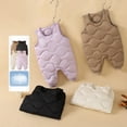 thumbnail image 4 of lnmuld Kids One-piece Solid Color Insulated Winter Jumpsuit for Boys with Detachable Straps All Weather Outdoor Play and Daily Activities Comfortable Romper Size:2-3 Years, 4 of 5