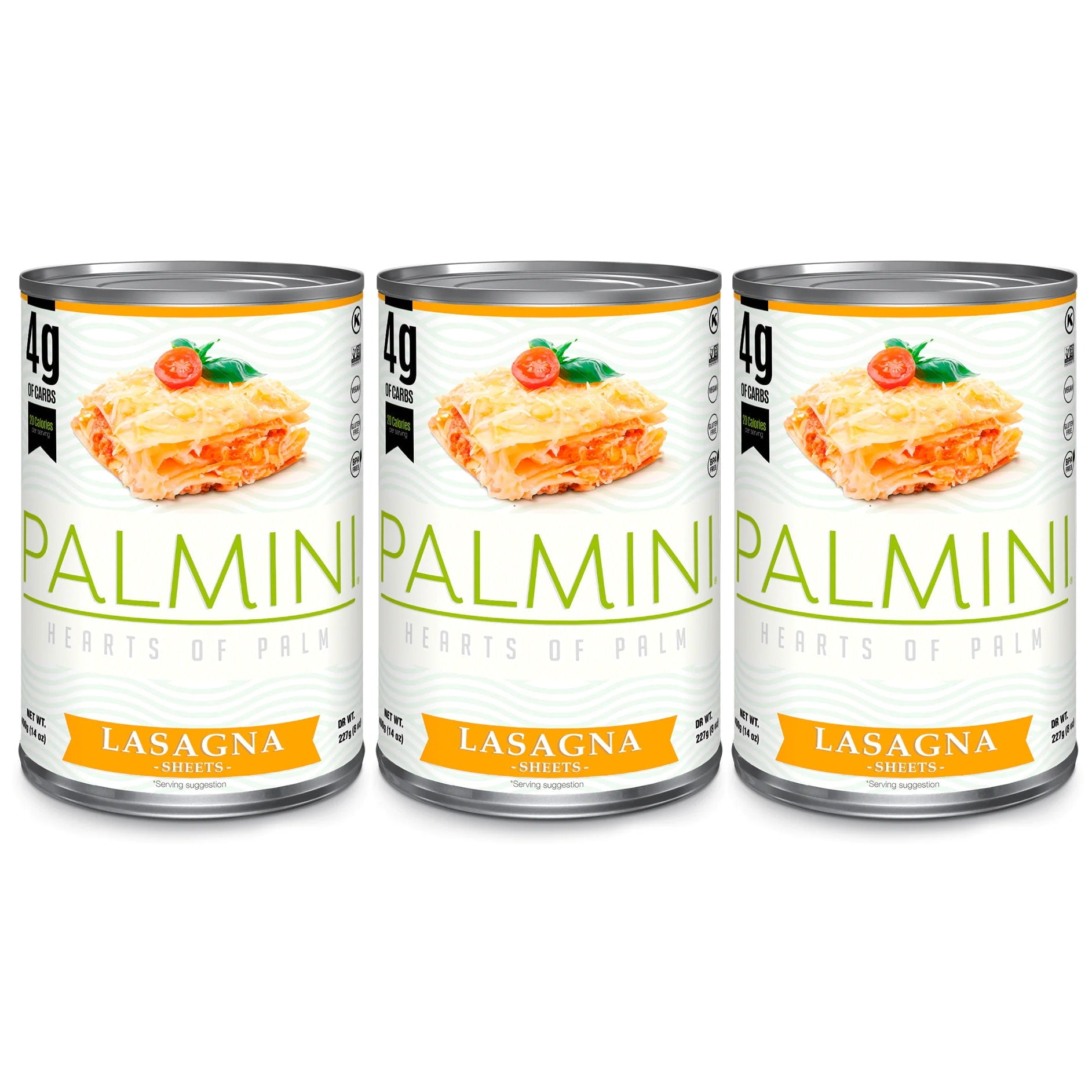 Palmini Low Carb Hearts Of Palm Type Lasagna, Size 3Pack