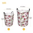 thumbnail image 4 of KLL Lilies Flowers Waterproof Foldable Laundry Hamper Bucket with Handles for Storage Bin,Kids Room,Home Organizer (Medium ), 4 of 7