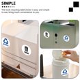 thumbnail image 4 of BRIGHTFUFU 6Set Recycling Bin Stickers White PVC Simple Design for Household Users, 4 of 6