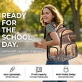 thumbnail image 6 of DISNIMO Cat Tiger Printed School Backpack with Multi Compartments Side Mesh Pockets for Primary Junior High Students Durable Travel Bookbag for Daily Use, 6 of 7