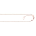 thumbnail image 5 of JewelStop 14k Solid Rose Gold 0.9 mm Cable Chain Adjustable 22" w/Lobster Claw Clasp, 5 of 7