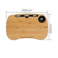 thumbnail image 7 of yotijay Lap Table Comfort Easy to Use Convenient Ergonomic Tray for Writing Work Home 55cmx35cm, 7 of 7