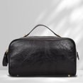 thumbnail image 3 of Bolsa de maquillaje de moda Bolsa de almacenamiento de PU de gran capacidad para mujeres y niñas (negro), 3 of 8