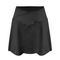 thumbnail image 4 of Julycc Womens Tennis Skirt Culotte Flared Hot Pants High Waist Yoga Mini Shorts, 4 of 4