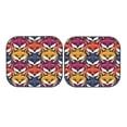 thumbnail image 7 of Haiem Fox Face Car Windshield Sun Shade (2 Pieces) Foldable Windshield Sun Shade Car Accessories for Truck SUV Pickup-Small, 7 of 7