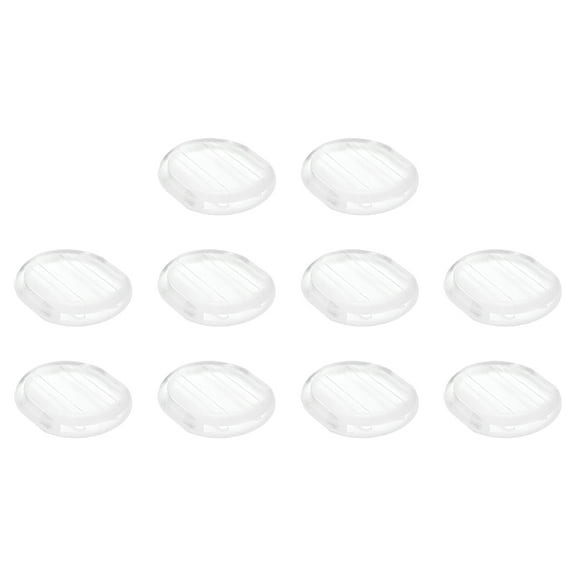 Earring Pads, 24pack Silicone Clip-on Earring Backs, Comfort Clip-On Earrings Cushions (Clear,10x9mm)