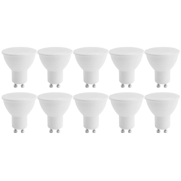 Bombillas LED Gu10 WEIHJMXG ahorro de energía 5 W blanco frío 6500 K No regulable 10 Pack