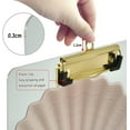thumbnail image 4 of FMSHPON Pearl Clipboard Hardboard Wood Nursing Clip Board and Pull for Standard A4 Letter 13x9 inches, 4 of 8