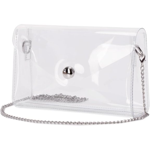 Clear Purse Stadium Approved Bag,Small Clear Crossbody Bag for ,Cute See Through Clutch Mini Bag