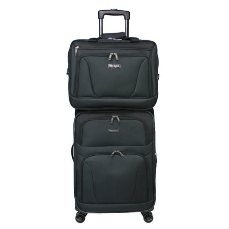 World Traveler Embarque Super Lightweight 2-Piece Carry-On Spinner Luggage