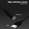 thumbnail image 3 of USB-C Type C To 3.5mm Audio Aux Headphone Jack Cable, 3 of 10