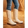 thumbnail image 2 of Bota Vaquera Para Niña Wildcat® Color Beige Super Comodas beige 21, 2 of 10