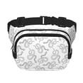 thumbnail image 1 of Balery Hand Drawn Snake Mochila Cinturón para Mujeres y Hombres, Bolsa de Cintura Impermeable de Doble Capa con Correa, 1 of 9