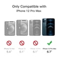 thumbnail image 2 of JETech Magnetic Case for iPhone 12 Pro Max 6.7-Inch Compatible with MagSafe, Translucent Matte Back Slim Shockproof Phone Cover (Storm Blue), 2 of 6