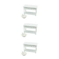 thumbnail image 1 of Youkk Mini-House Wash Basin With Drawer Furnishing Model Scale for Micro Bathroom Accessory Decoration Photography Kitchen Sink White 3Set, 1 of 6