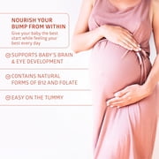 Premium Prenatal Vitamins [10 Powerful Ingredients] with DHA, EPA, Folate and Vitamin B12, All Natural Pregnancy Supplement for Fetal Development and Pregnancy Support, 30 Softgels