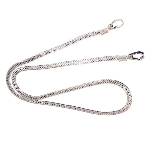 Correa de metal Yuyangstore Asas de bolso Argenta 12 metros