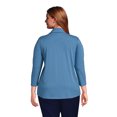 thumbnail image 2 of Lands' End Women's Plus Size 3/4 Sleeve Light Weight Jersey Cowl Neck Top, 2 of 3