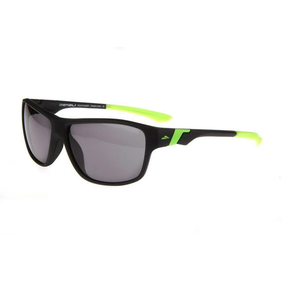 NEW DENALI MOUNTAINEER Sunglasses Matte Black & Neon with DENALI Case 59mm