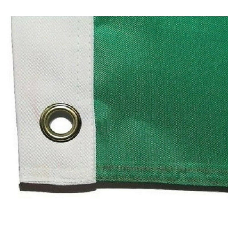 2x3 Ft Mexican Flag - Double-Sided Embroidered Nylon, Sewn Stripes, Outdoor Durable