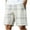 Khaki, variant on VSSSJ Plaid Shorts for Men Loose Fit Comfort Elastic Waist Beach Shorts Summer Casual Fashion Sports Checked Shorts with Zipper Pockets Light Blue L