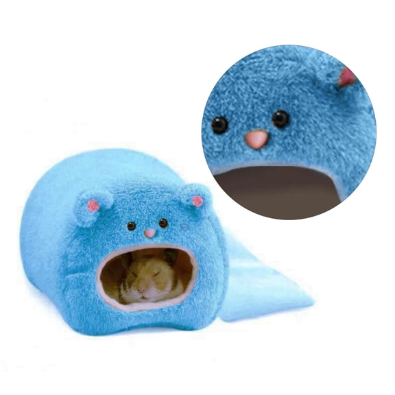 OULII Plush Pet Bed with Hanging Nest Design, Cozy Small Animal and Hamster House for Comfortable Rest