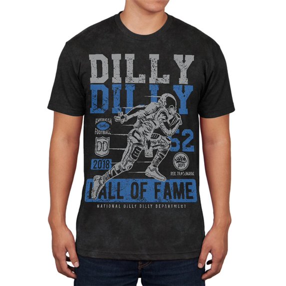 Dilly Dilly American Football Mens Soft T Shirt Charcoal Black Triblend MD