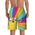 thumbnail image 4 of Adventure Time Jake the Dog Men's Swim Trunks Quick Dry Beach Board Shorts with Pockets Mesh Lining Bathing Suits, 4 of 7