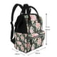 thumbnail image 2 of Fotbe Rose Flowers Mochila Maternidad - Lona de Sarga Impermeable, Mochila de Pañales de Gran Capacidad con Múltiples Bolsillos y Correas Ajustables, 2 of 6