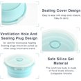 thumbnail image 3 of Juego de 4 recipientes plegables de silicona Wattne para almacenar alimentos con tapa | Apilables | Aptos para microondas | Apto para congelador y lavavajillas | Sin BPA, 3 of 8