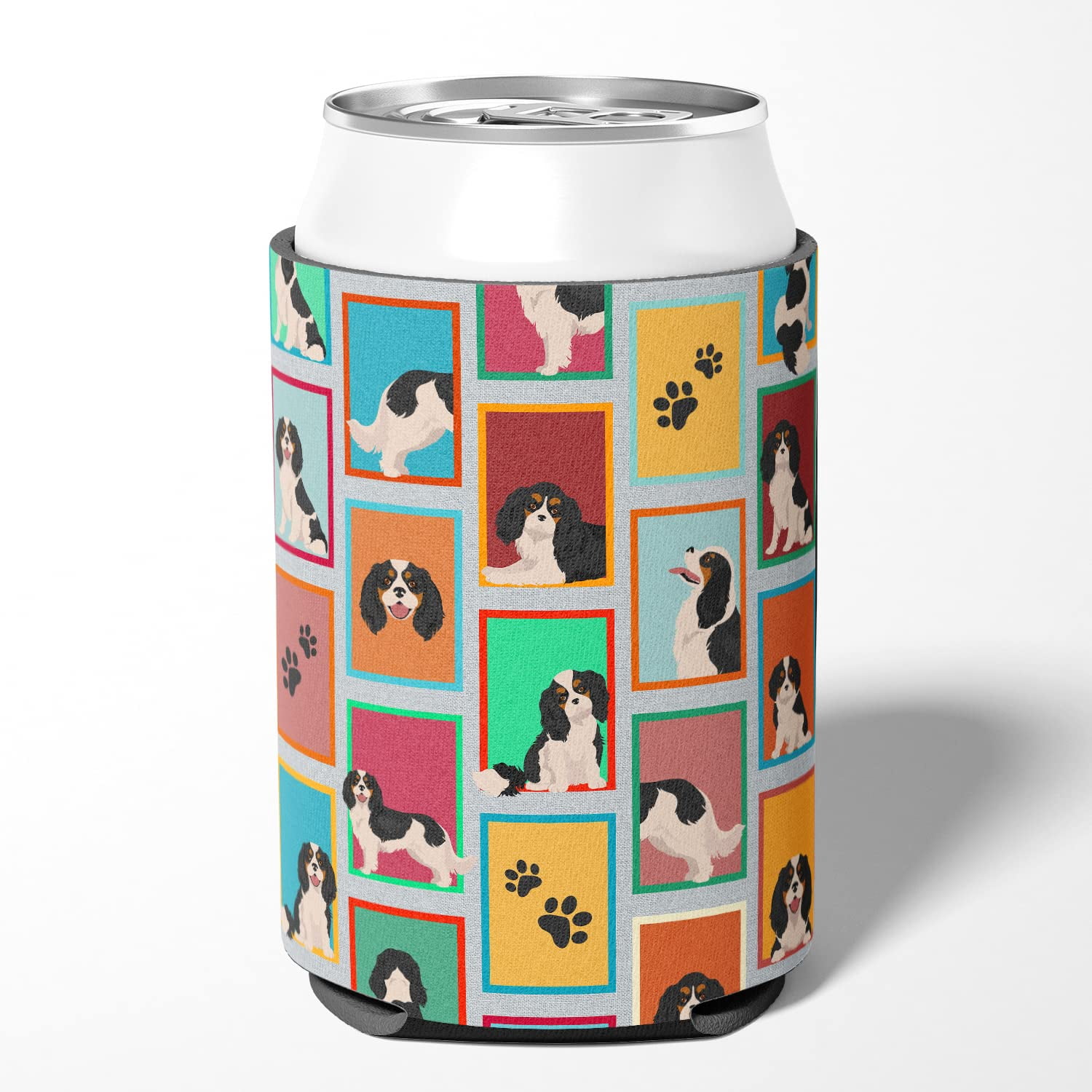 Lots of Black and Silver German Shepherd Can or Bottle Hugger 3 in x 5 in
