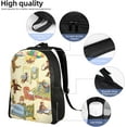 thumbnail image 5 of Curious George Stylish Popular Backpack, Casual Backpack, Large Capacity, Commute, Lightweight, Waterproof, Durable, Town Backpack, Black, Free size, 5 of 7