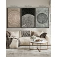 thumbnail image 4 of SHENIFY large 24x36in3pcs Black Framed Vintage Wood Tree Rings Wall Art Farmhouse Rustic Canvas Paintings Living Room Bedroom Decor Nature Artwork, 4 of 6