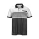 thumbnail image 3 of Ceisia Men's Short Sleeve Turn-down Collar Top Striped Color Block Casual Shirt for Daily Wear White M Gifts, 3 of 6