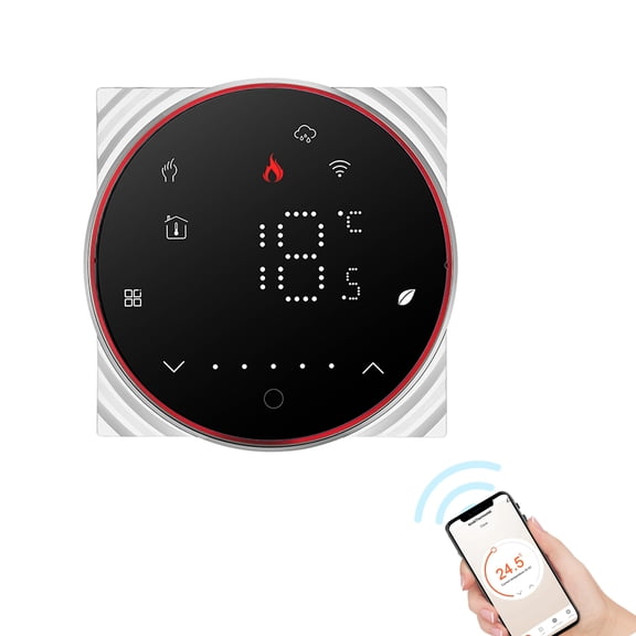 Thermostat Wi-Fi Intelligent Tuya à Commande Vocale 3 A Programmable au Sol