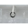 thumbnail image 4 of Crown Display Plastic Shower Liner, Clear Solid Print, 70" x 72", Ring and Magnets, 1 Count, 4 of 6