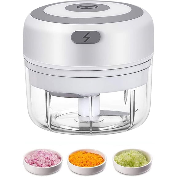 Electric Mini Garlic Chopper - 100ML USB Rechargeable Food Processor for Garlic, Ginger, Vegetables, and More